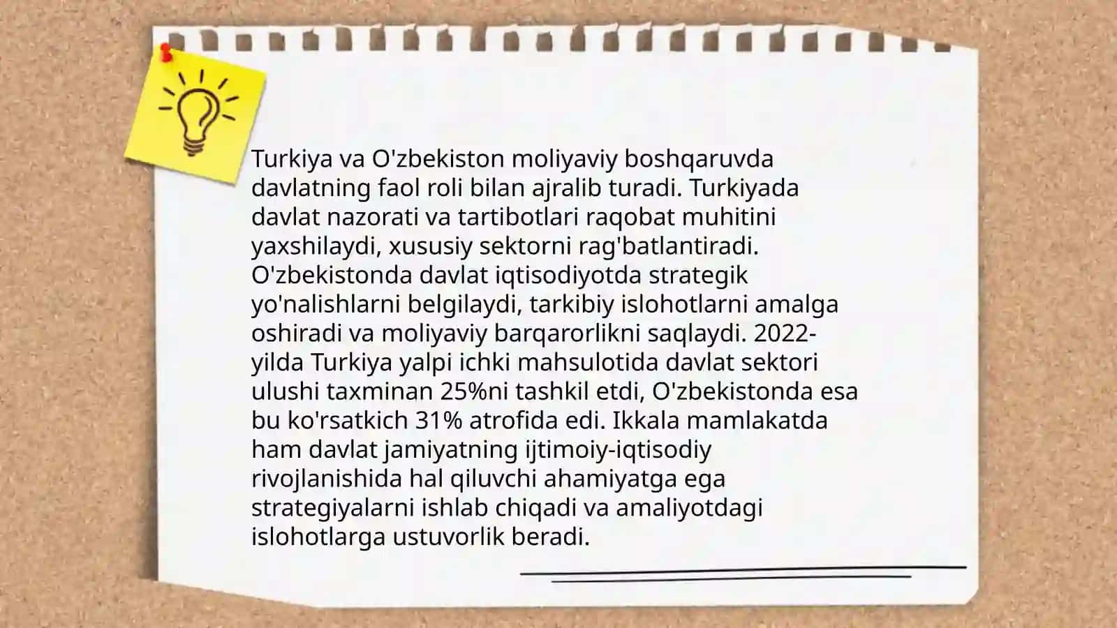 Turkiya va O'zbekistonning moliyaviy siyosati,moliyaviy sistemasi,moliyaviy boshqaruvi,moliyaviy nazorati 4