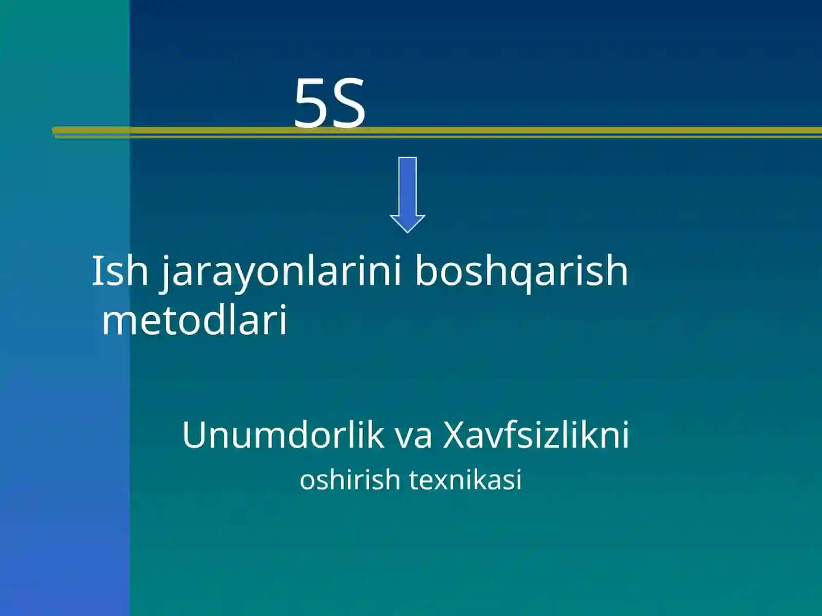 5S tizimi. Yaponyani Muvaffaqiyatga erishishdagi sirlari 4