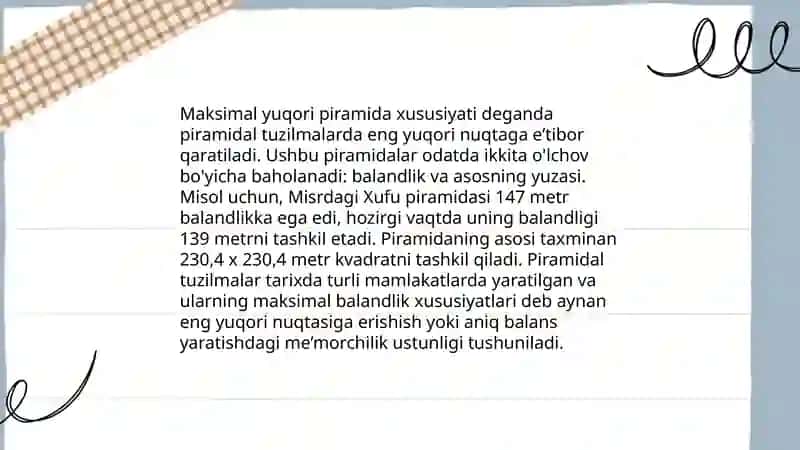 Piramidal va birlashtirish orqali saralash 4
