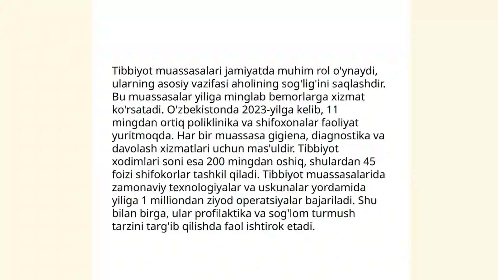 Fuqoro muhofazasi tibbiyot xizmati tuzilmalari 4