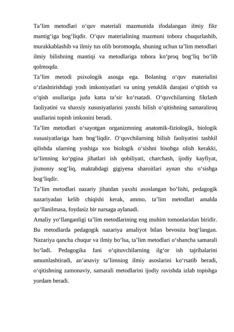 MAKTABGACHA TAʼLIM-TARBIYANI TASHKIL ETISH FANINING TADQIQOT METODLARI 4