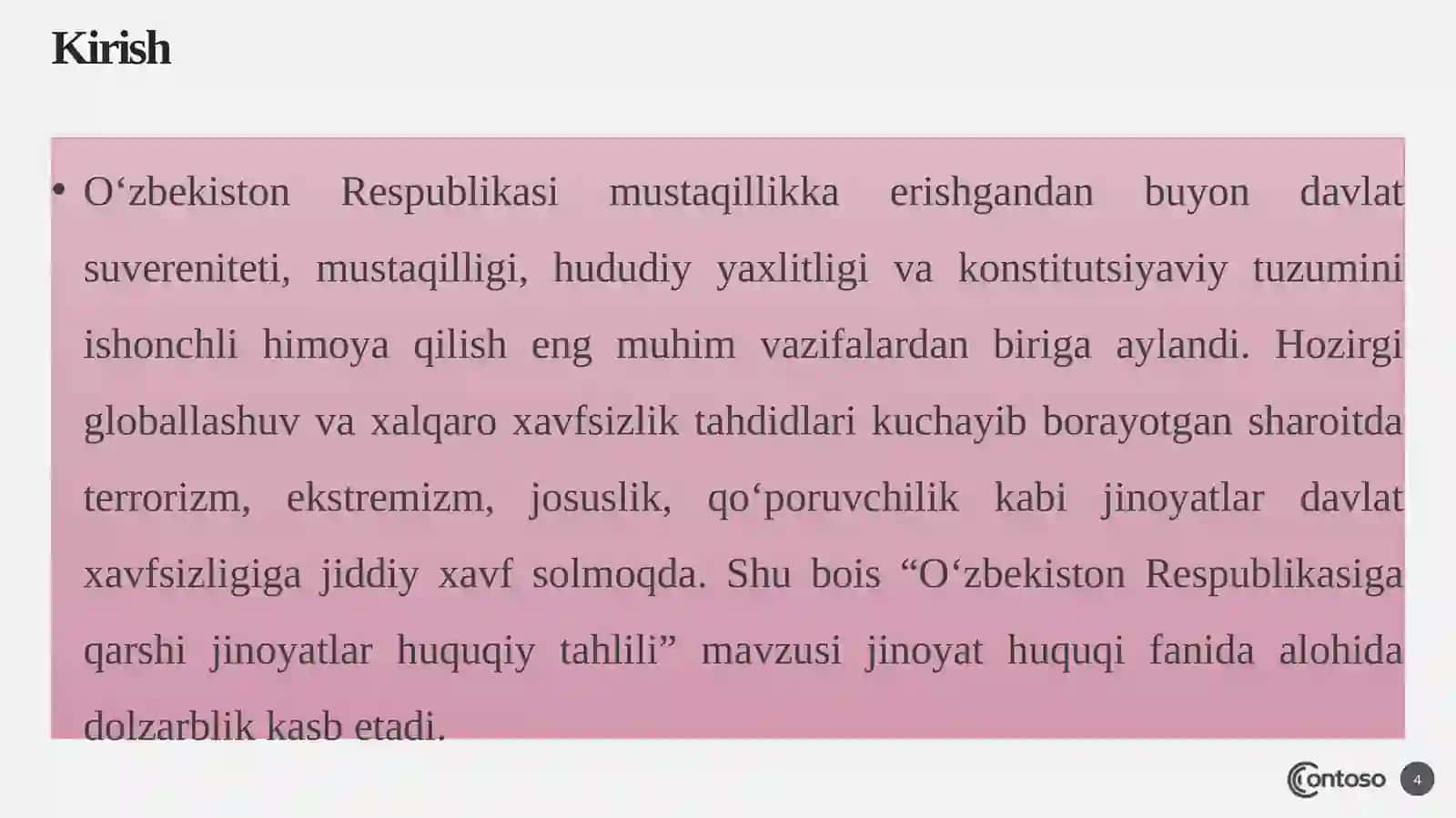 O‘zbekiston Respublikasiga qarshi jinoyatlar huquqiy tahlili 4