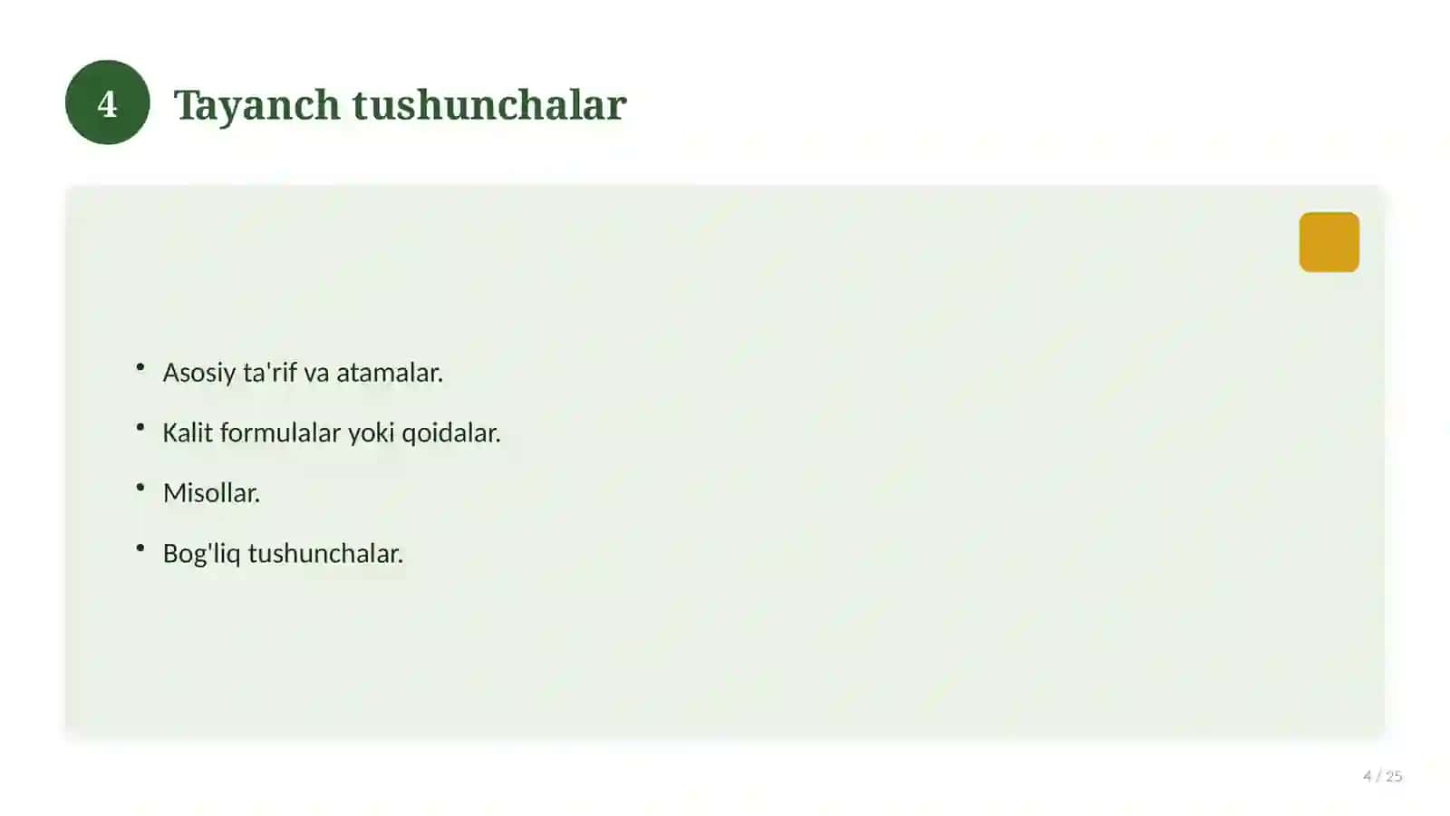 O'zbekiston tarixi fanidan 10-sinf: didaktik tarqatma materiallar 4