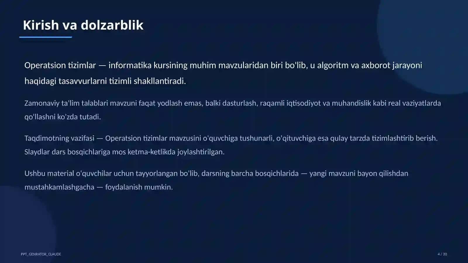 Operatsion tizimlar (6-sinf) 4
