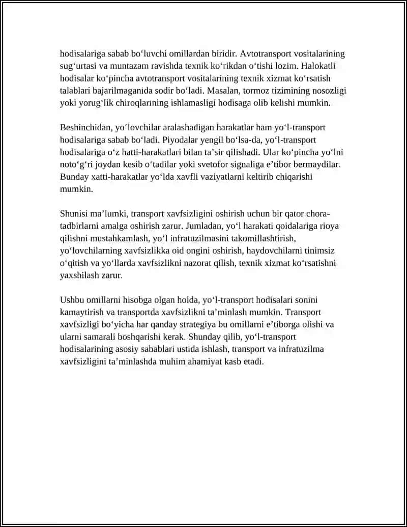 TRANSPORTDA XAFSIZLIK MUAMMOLARI 4