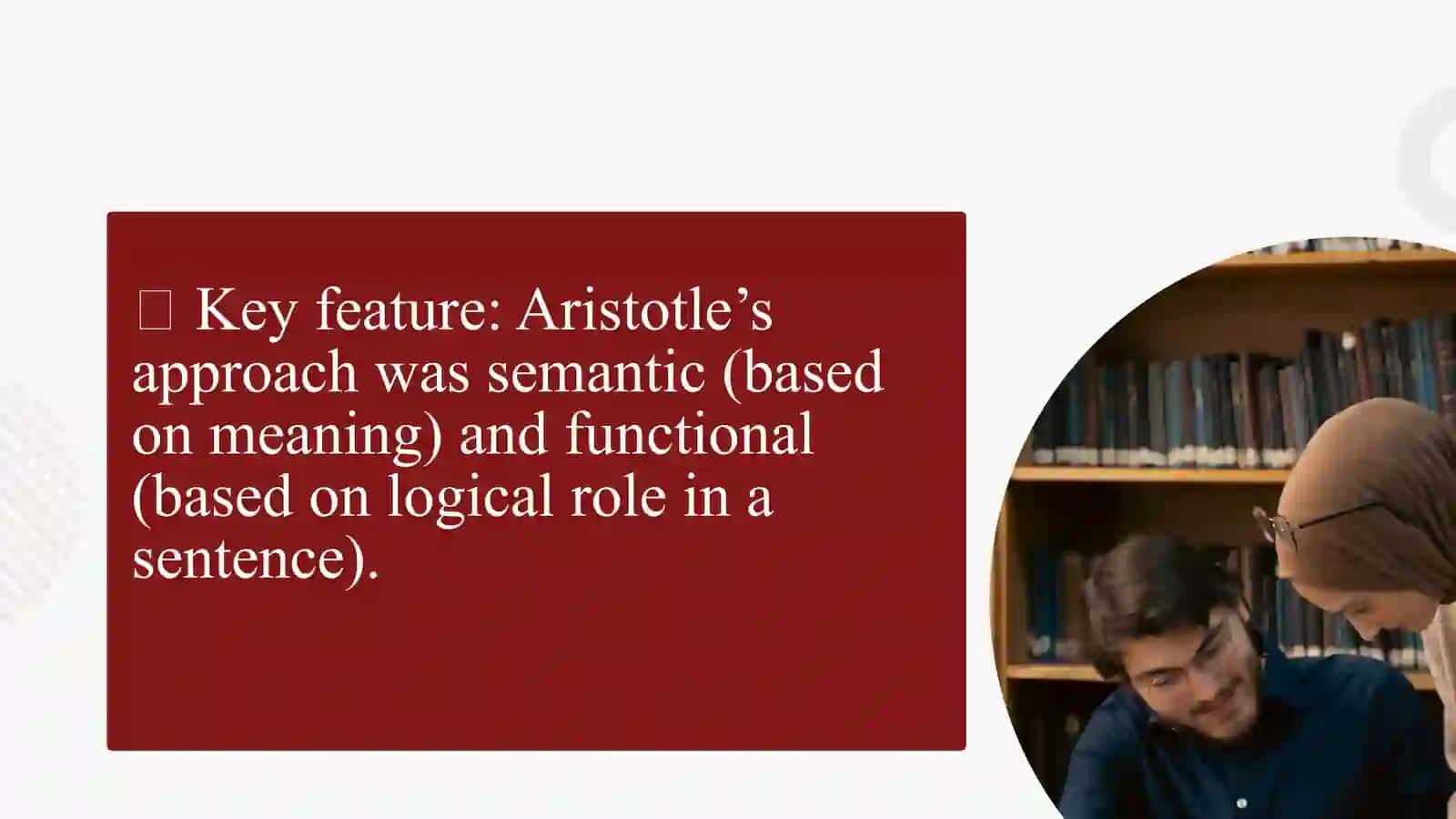 Typology of Parts of speech different approaches done by Aristotel, Aristark and etc 4