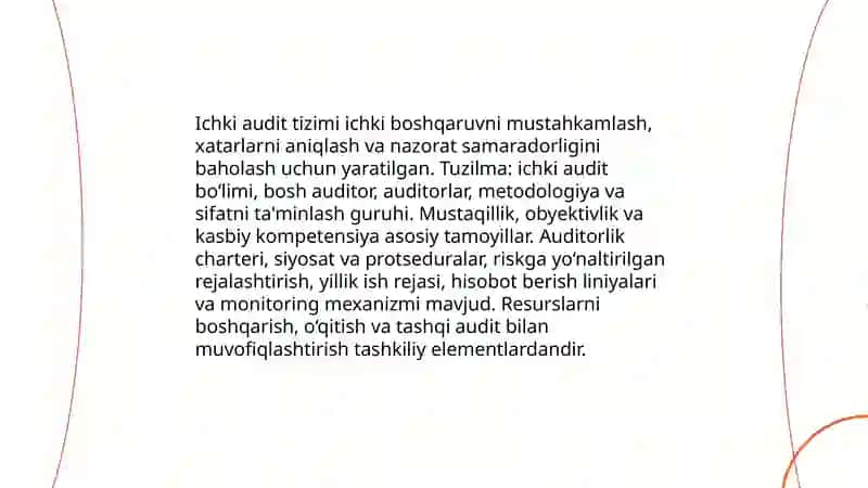 Ichki audit va audit dalilari 4