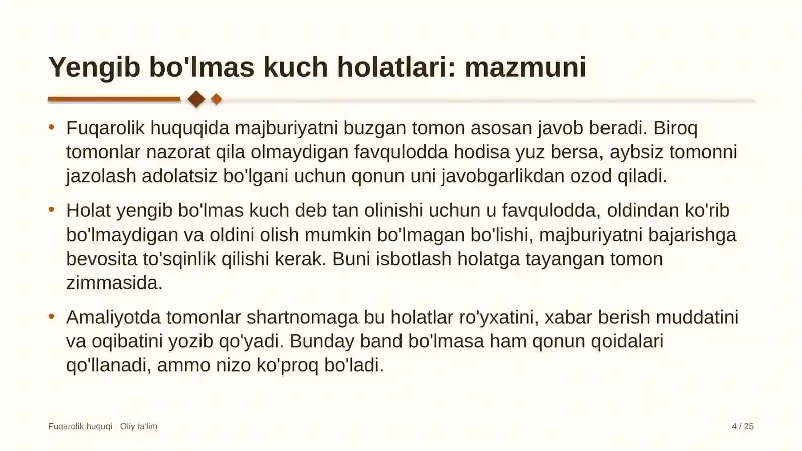 turistik zonalarda yengib bo'lmas kuch holatlarining huquqiy oqibatlari 2470 4