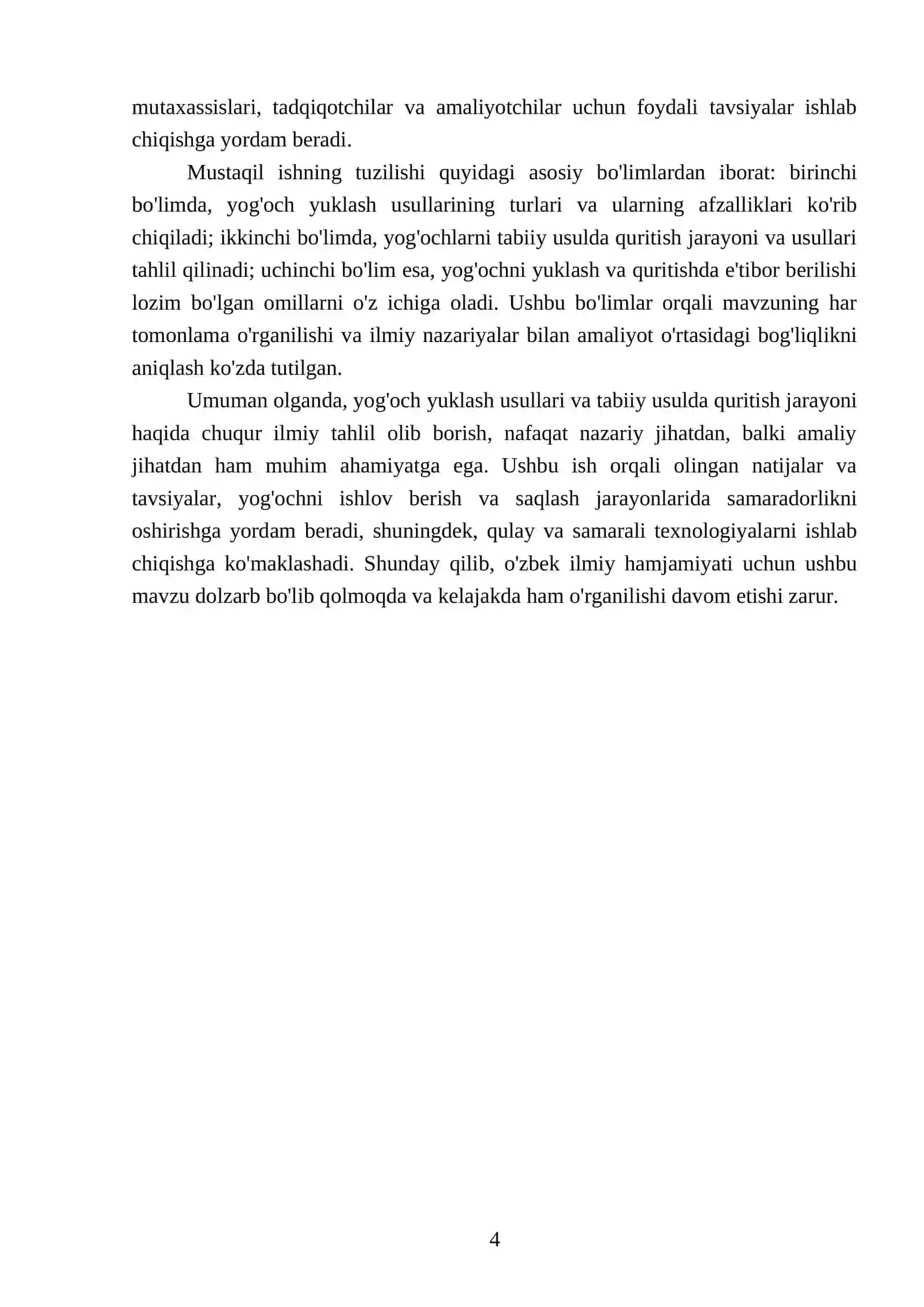 Yog'och yuklash usullari va Yog'ochlarni tabiiy usulda quritish 4