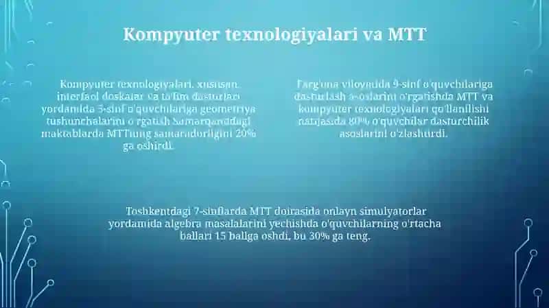 MTT texnologiyalari va matematika 4