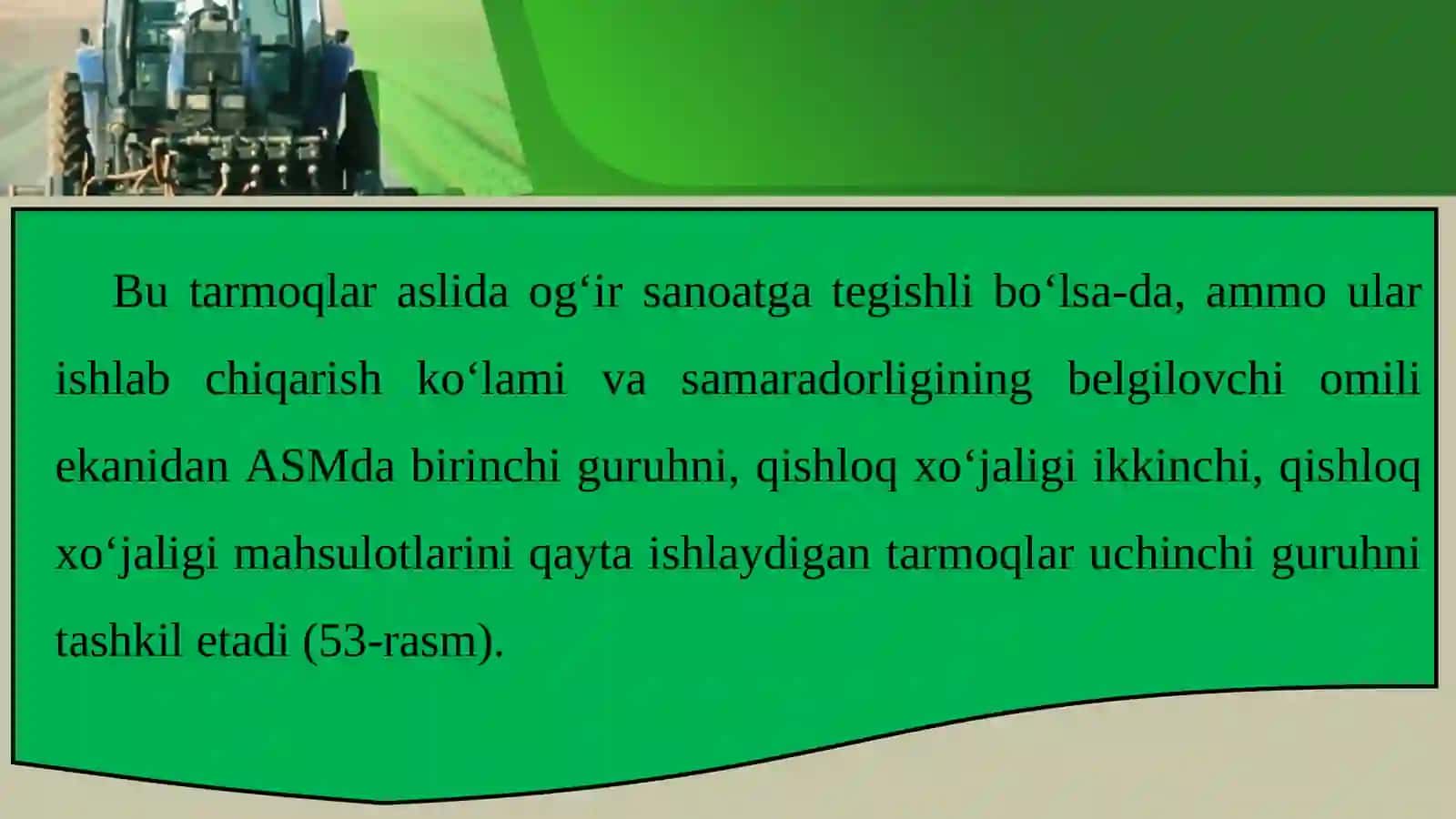 24-mavzu: Agrosanoatmаjmuаsi O‘zbеkistоndа 4