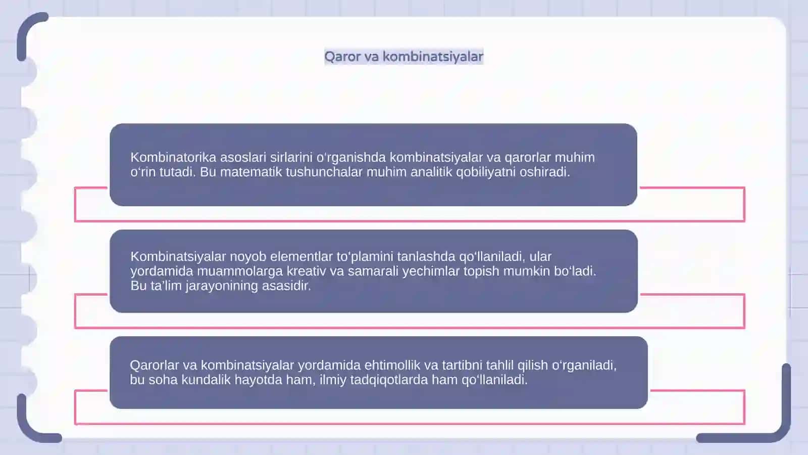 Kombinatorika asoslari 4