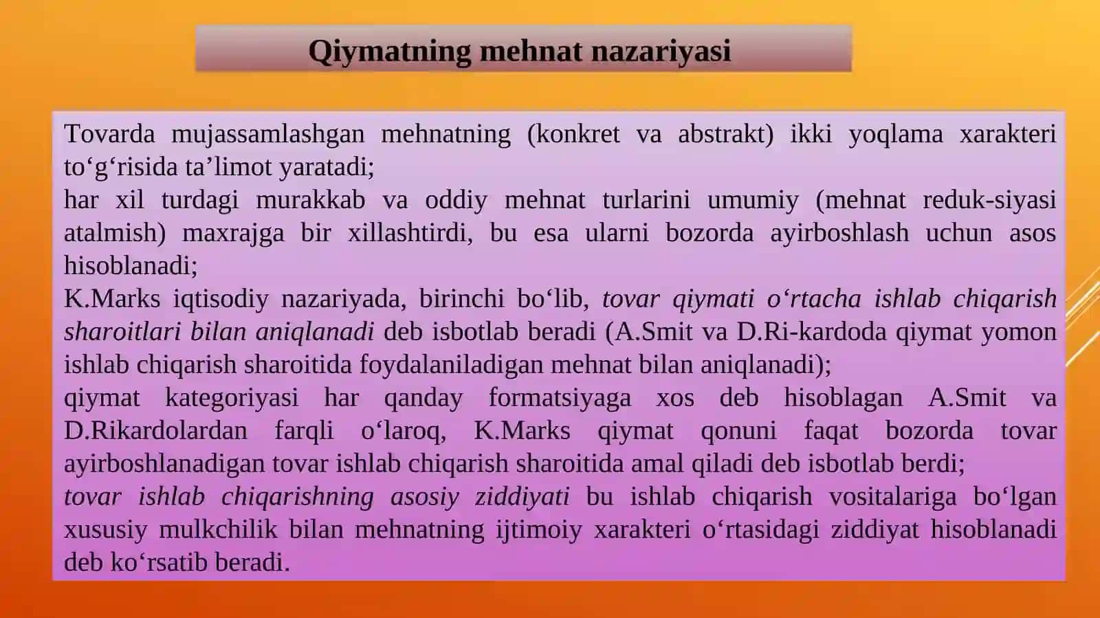 J.S. Mill va Karl Marksning iqtisodiy nazariyasi 4