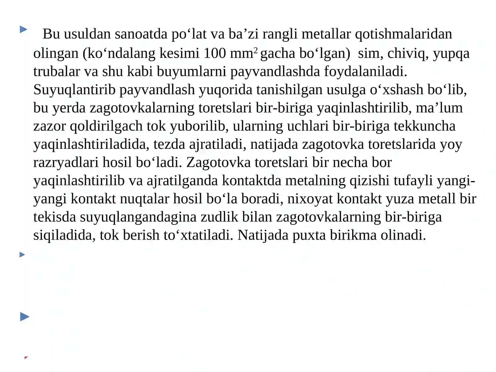 Metallarni uchma-uch payvandlash 4