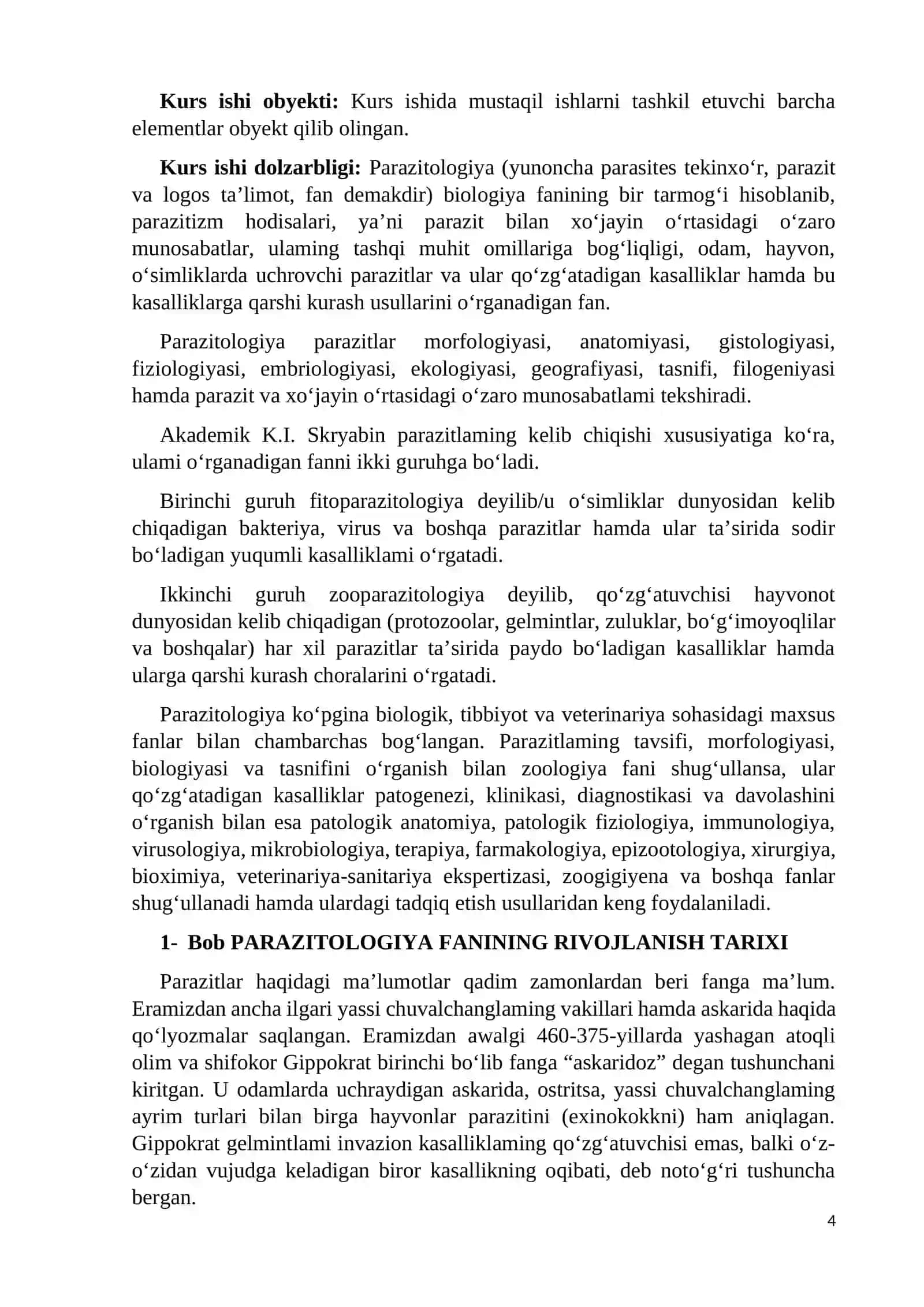 Parazit kanalar tuzilishi, rivojlanishi va kasallik tarqatishdagi ahamiyati 4