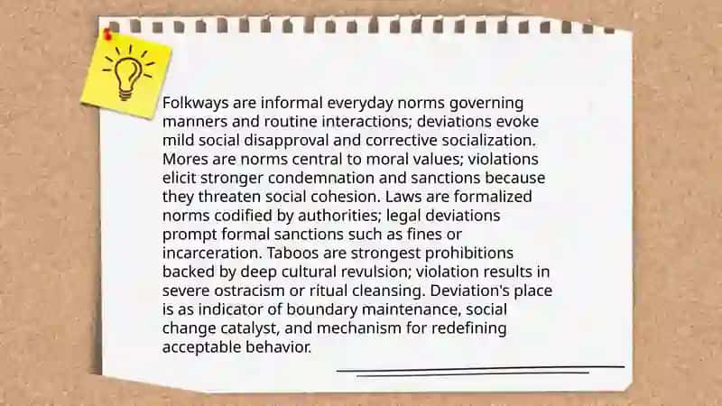 Norm and deviation from the norm 4
