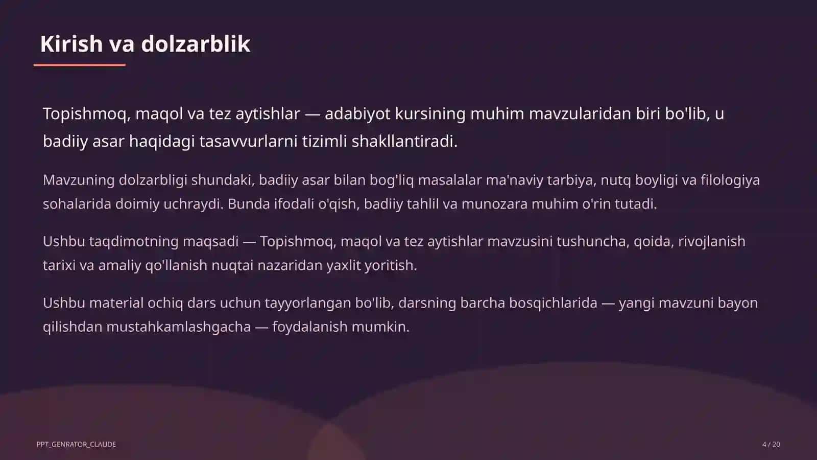 Topishmoq, maqol va tez aytishlar (5-sinf) 4