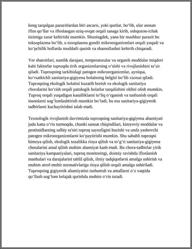TUPROQNI SANITAR-GIGIENIK AHAMIYATI 4