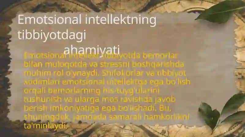 Tibbiyot faoliyatida emotsional intellektning ahamiyati va uni rivojlantirish yoʻllari 4