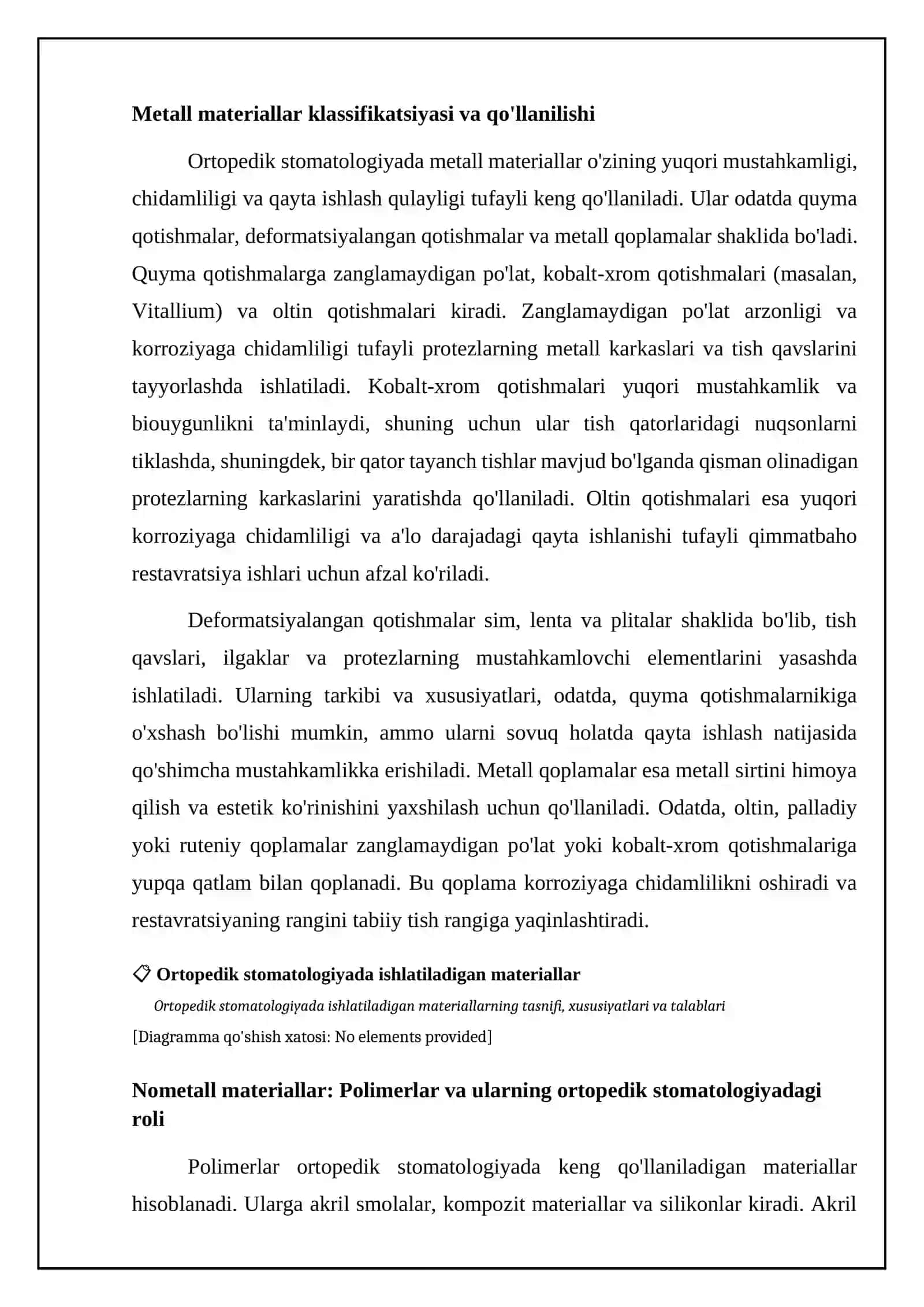 Oropedik stomatologiyada ishlatiladigan materiallar klassifikatsiyasi 4