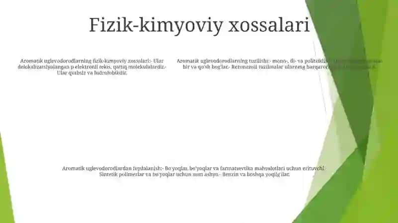 Aromatik Uglevodorodlar 4
