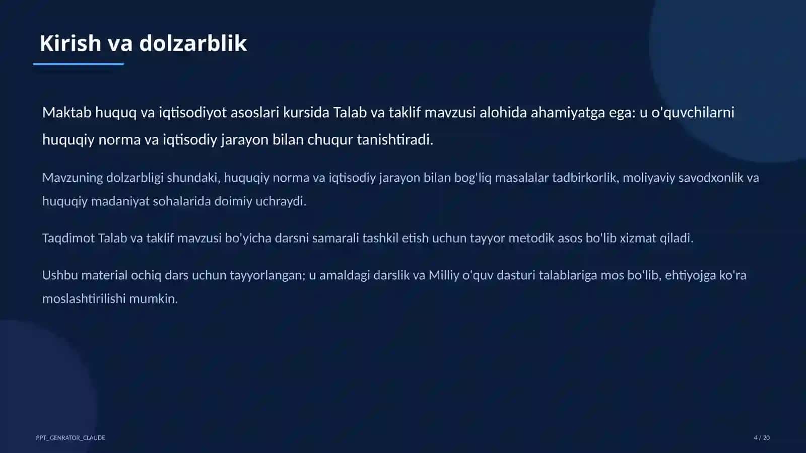 Talab va taklif (9-sinf) 4