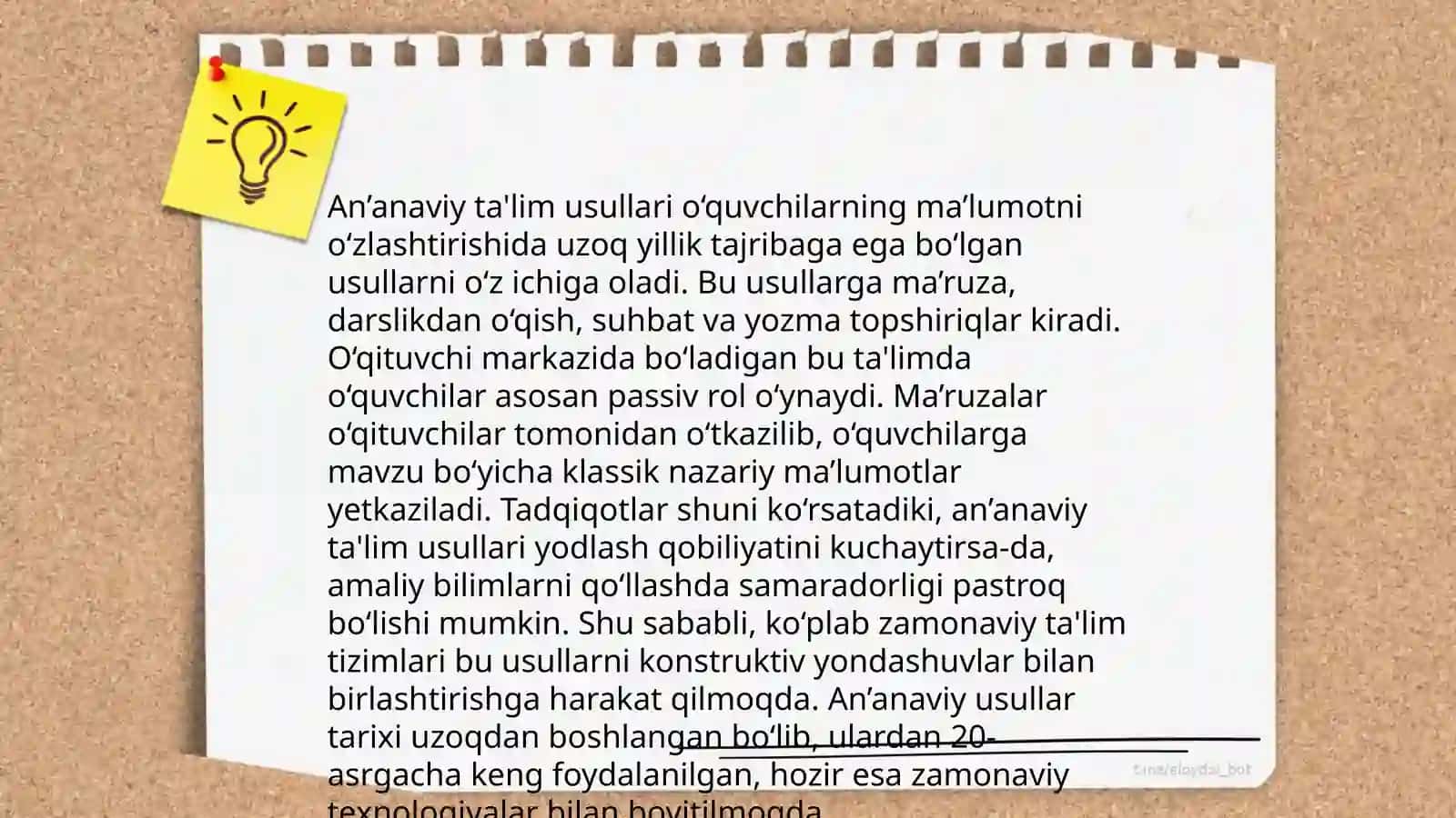 Taʼlim metodlari va vositalari,taʼlimni tashkil etish shakllari va turlari 4