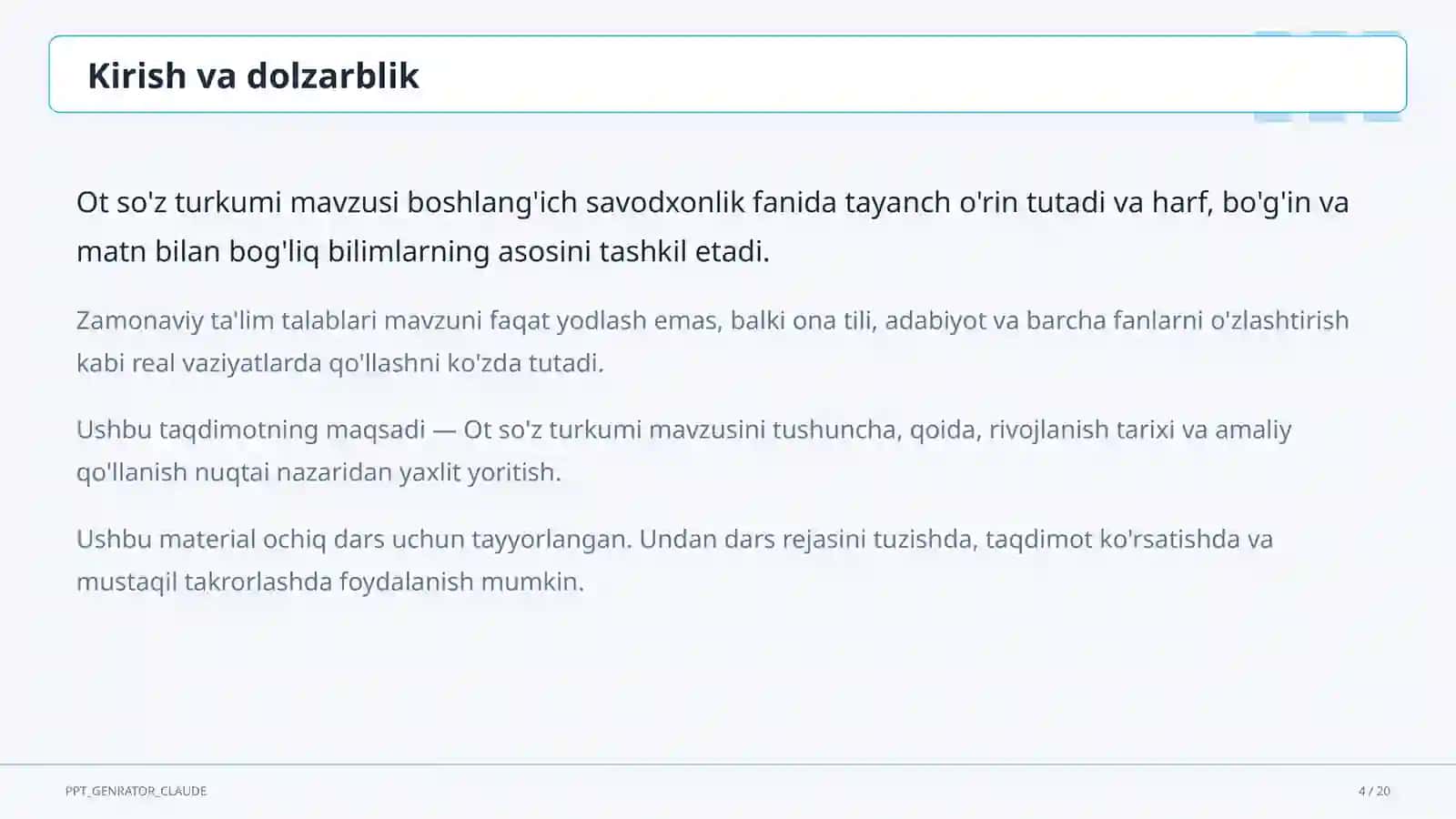 Ot so'z turkumi (3-sinf) 4