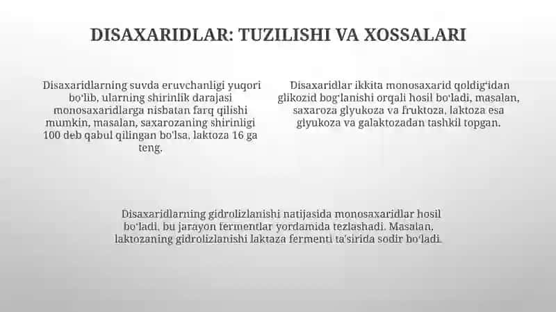 Uglevodlarning bioorganik xossalari va ularning energiya almashinuvidagi roli 4