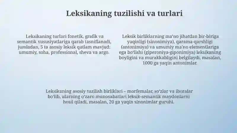 Soʻz va leksima 4
