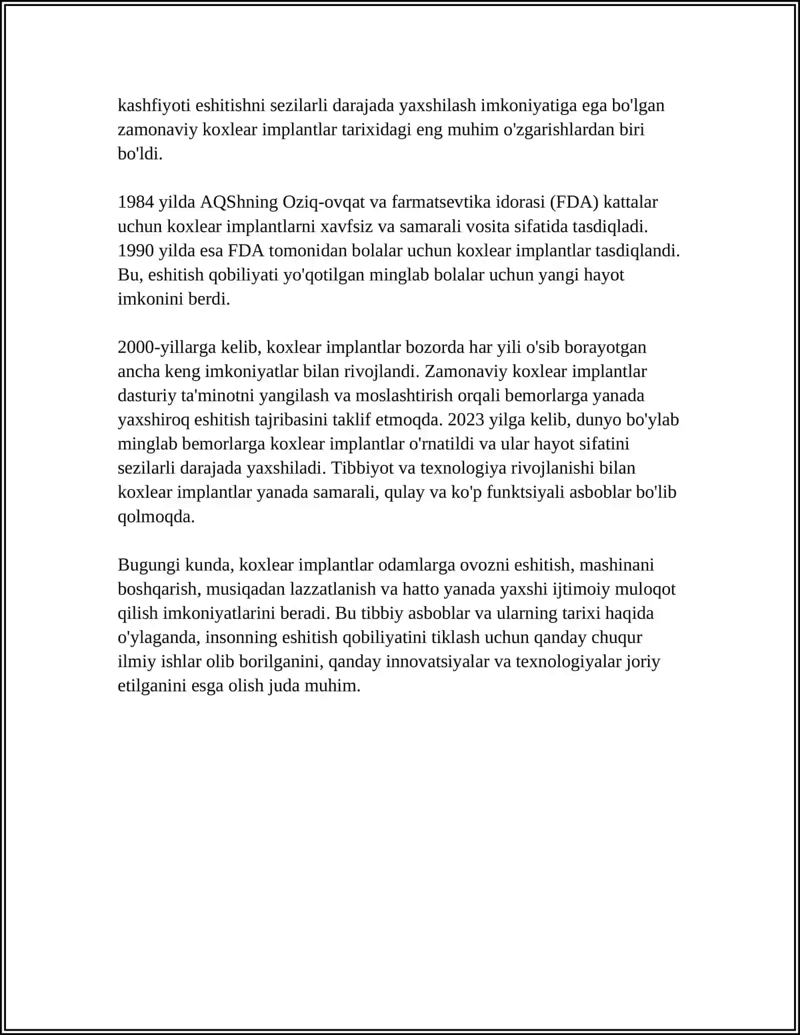 KOXLEAR IMPLANTI BOLALAR 4