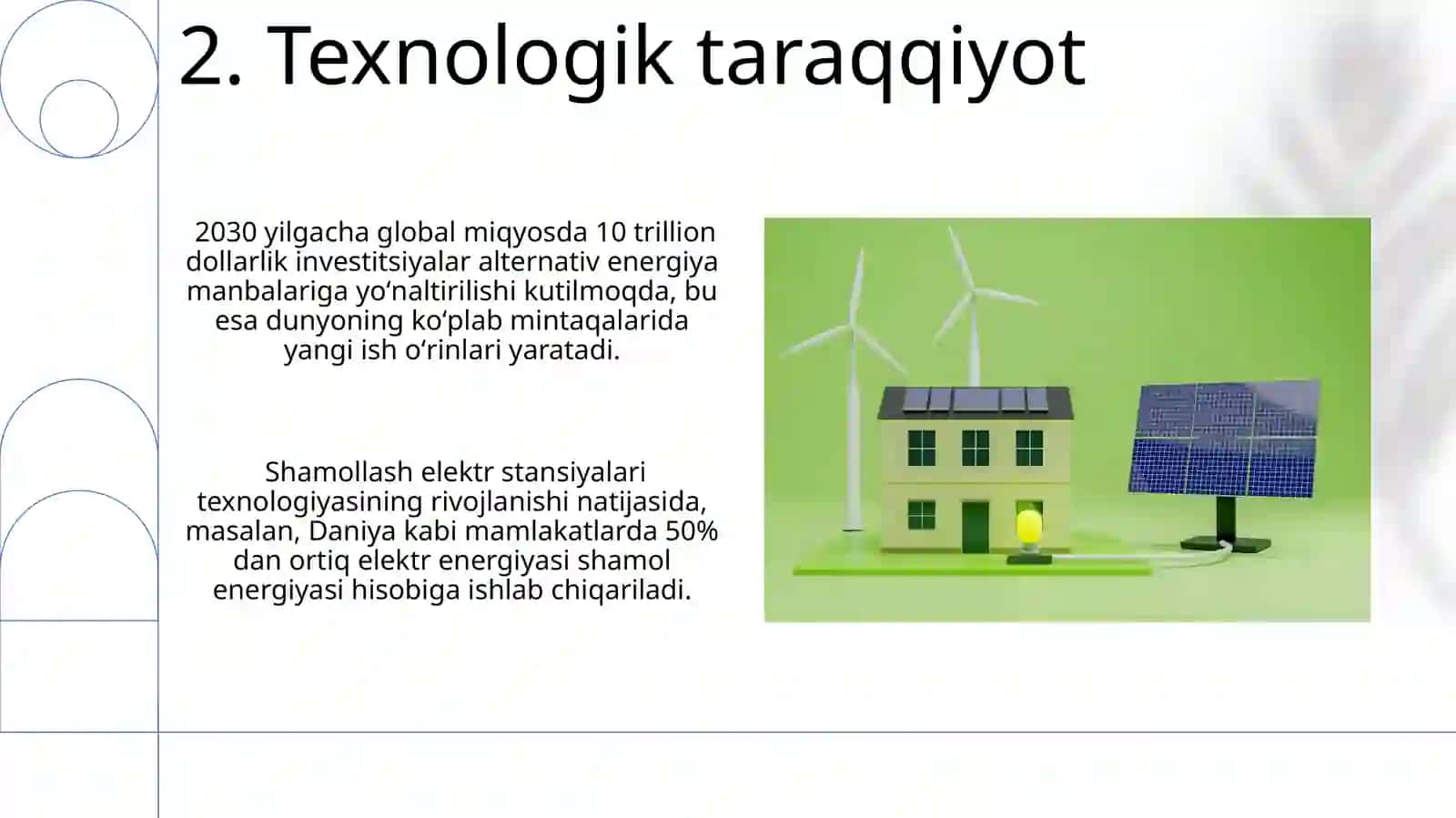 Muqobil energiya manbalarining avzalliklari 4