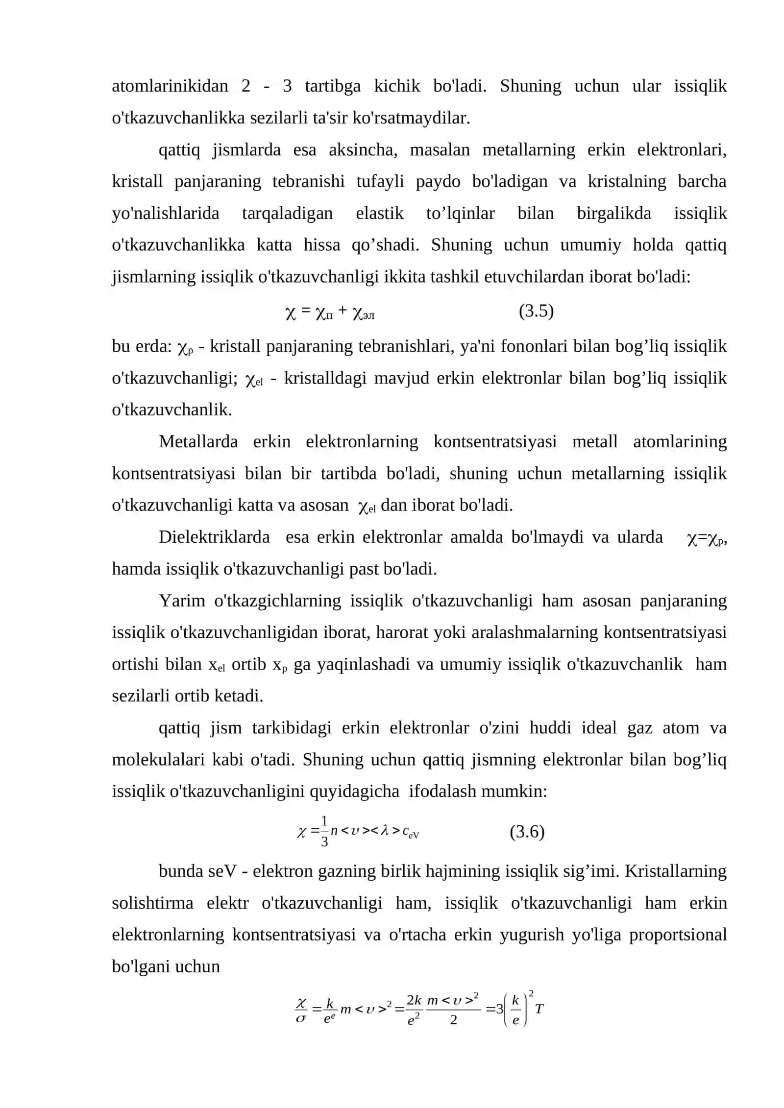 Panjaraviy issiqlik o'tkazuvchanligi 4