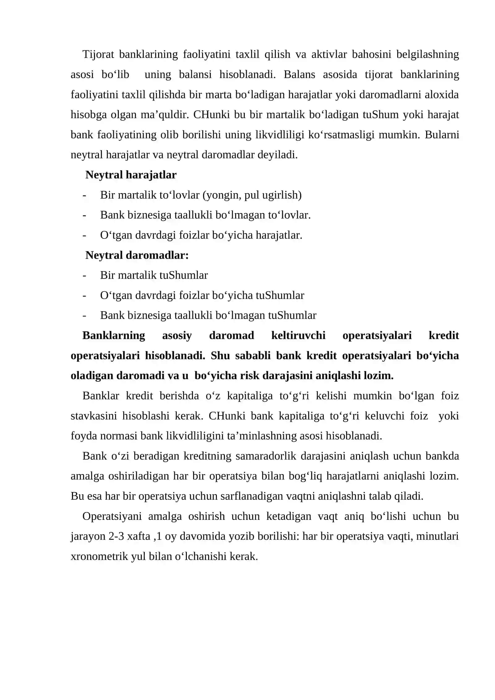 Tijorat banklari resurslari bilan bog’liq risklar va ularni boshqarish usullari 4
