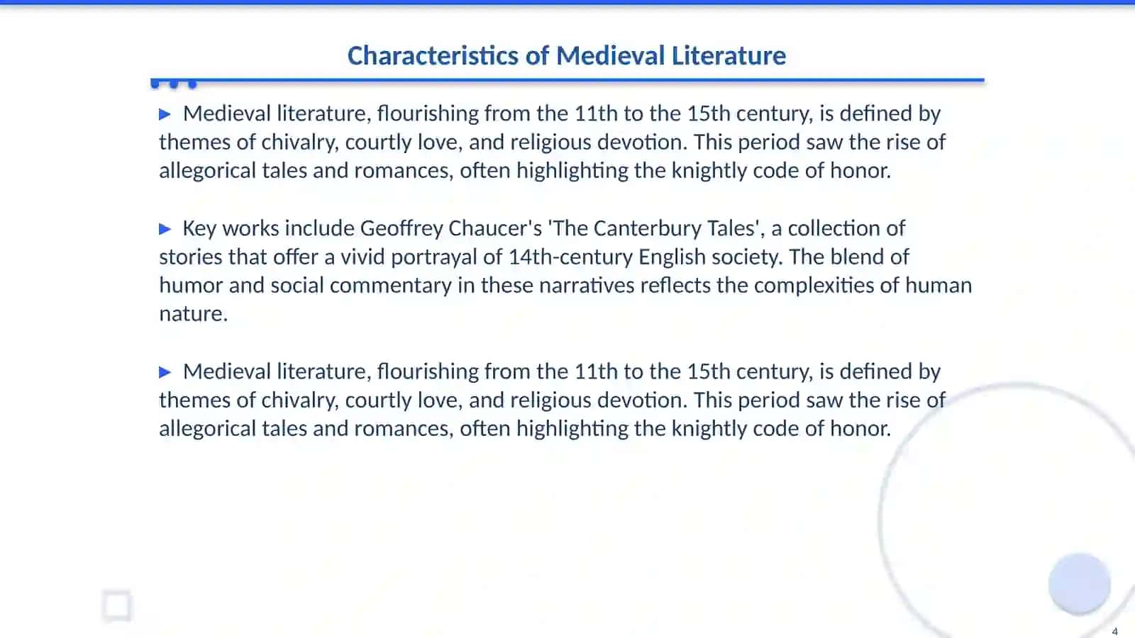 British literary periods and its famous trends 4