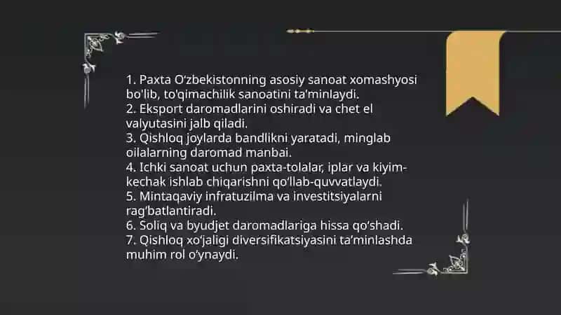 Paxta ishi Oʻzbek ishi 4