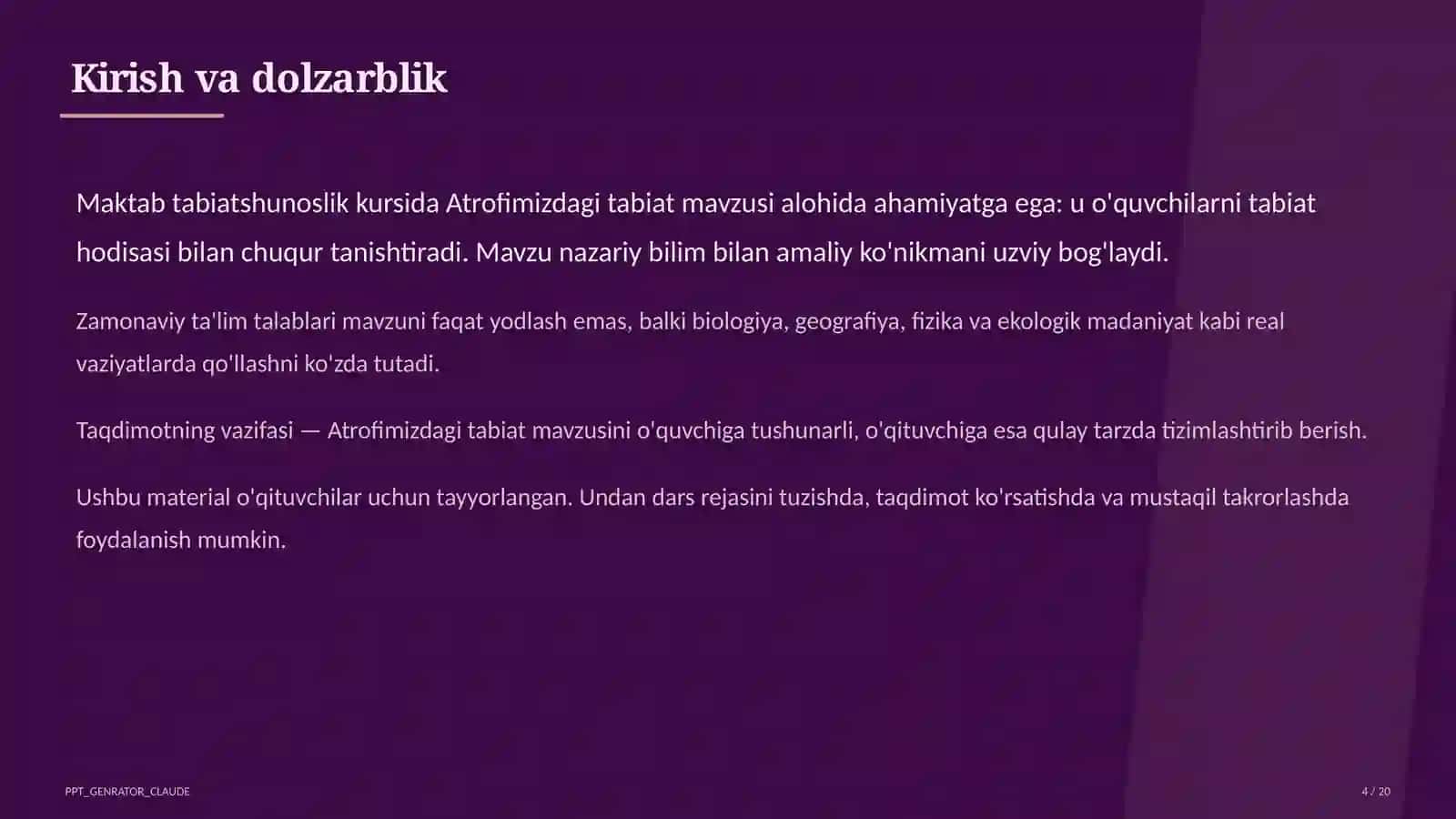 Atrofimizdagi tabiat (1-sinf) 4