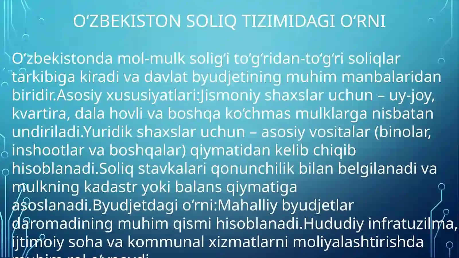 Mol-mulkvamulkiydaromadlargasoliqsolish 4