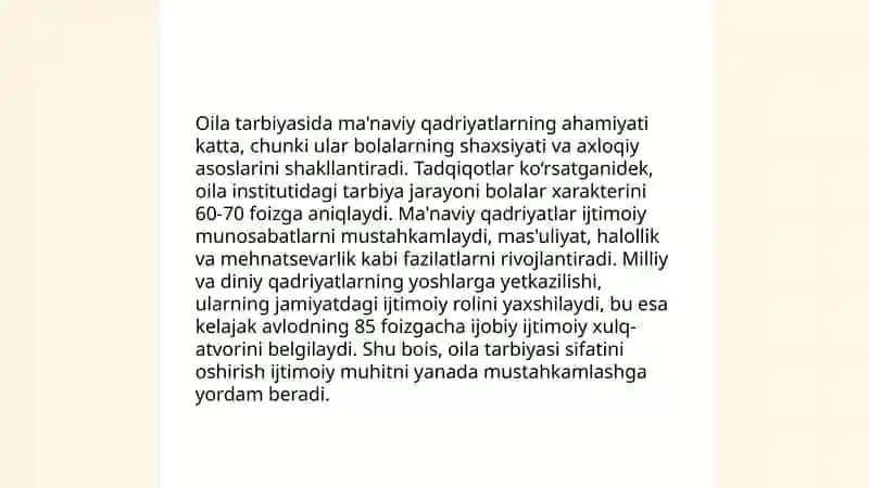 Yuksak ma'naviyatli shaxsni shakllantirish haqidagi kontseptual g'oyalar 4