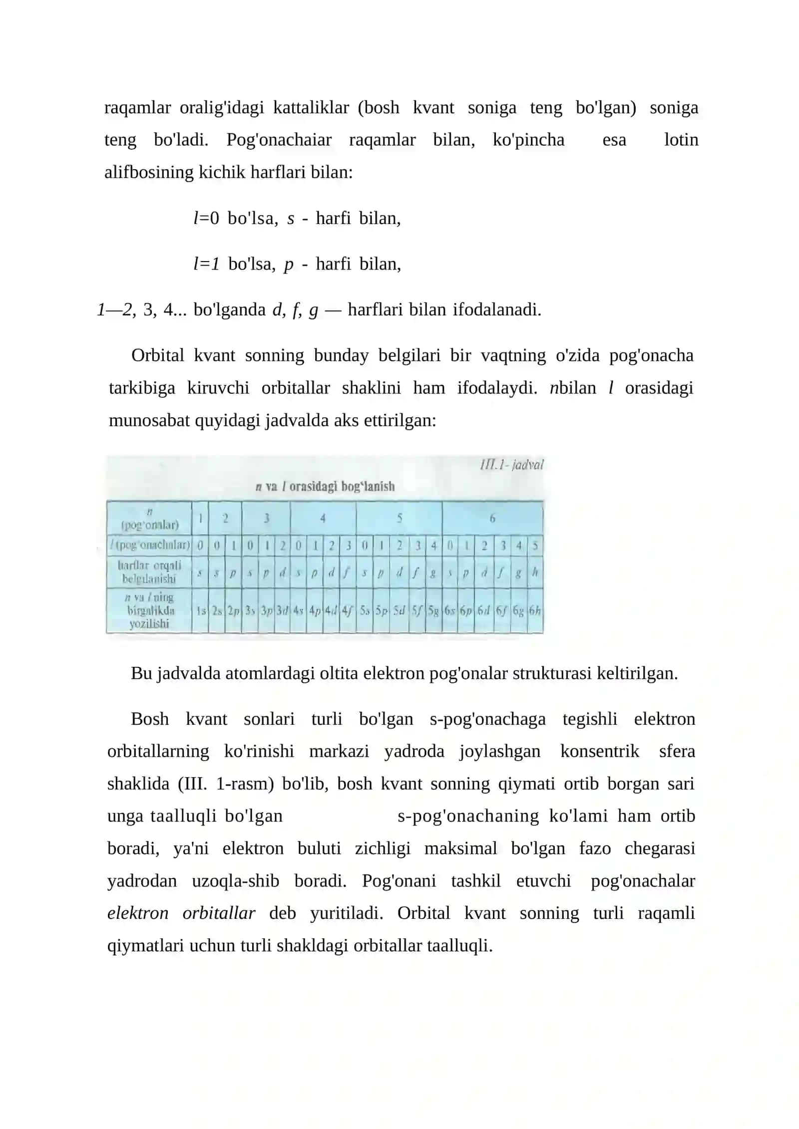 Atomda elektron qavatlarning tuzilishi 4