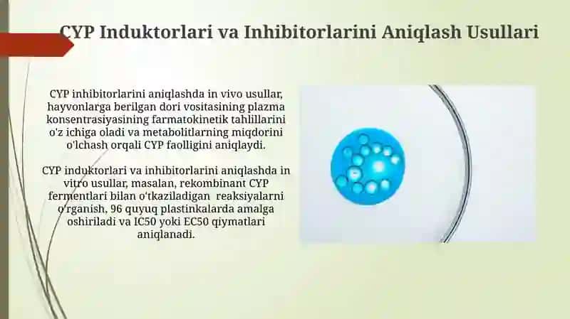Sitoxrom P-450 induktorlari va ingibitorlarini klinikada qo'llanilishi 4