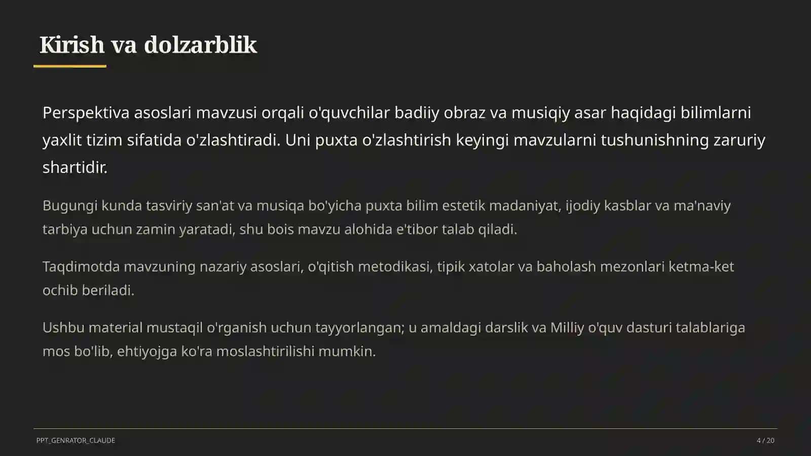 Perspektiva asoslari (5-sinf) 4