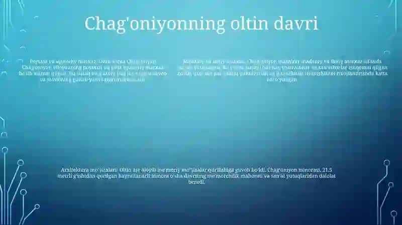 Chag'Oniyon Tarixi 4