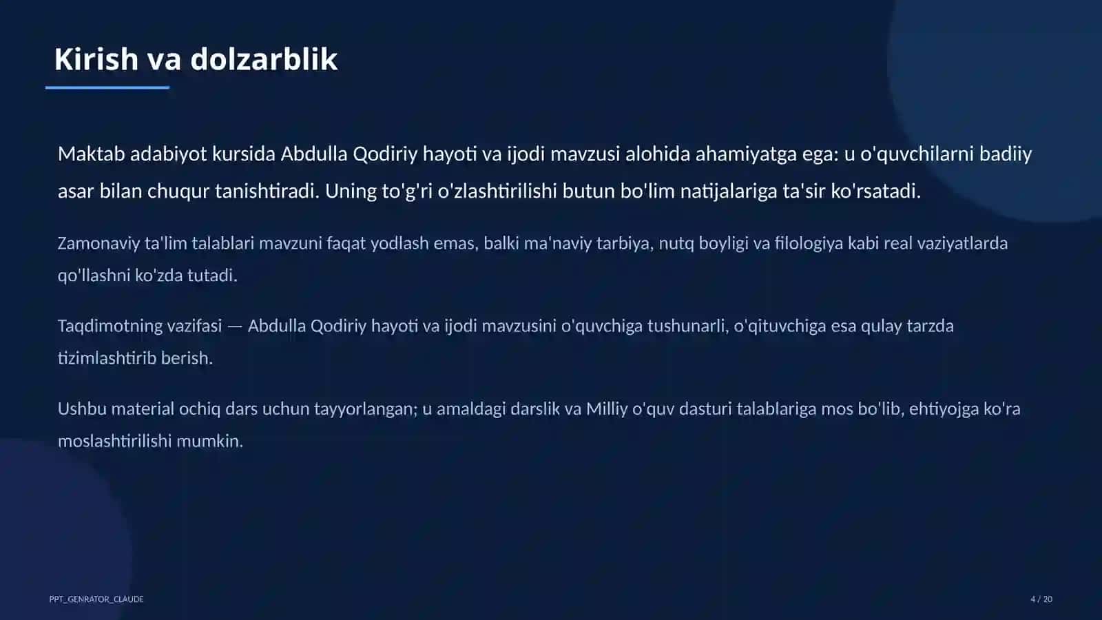 Abdulla Qodiriy hayoti va ijodi (7-sinf) 4