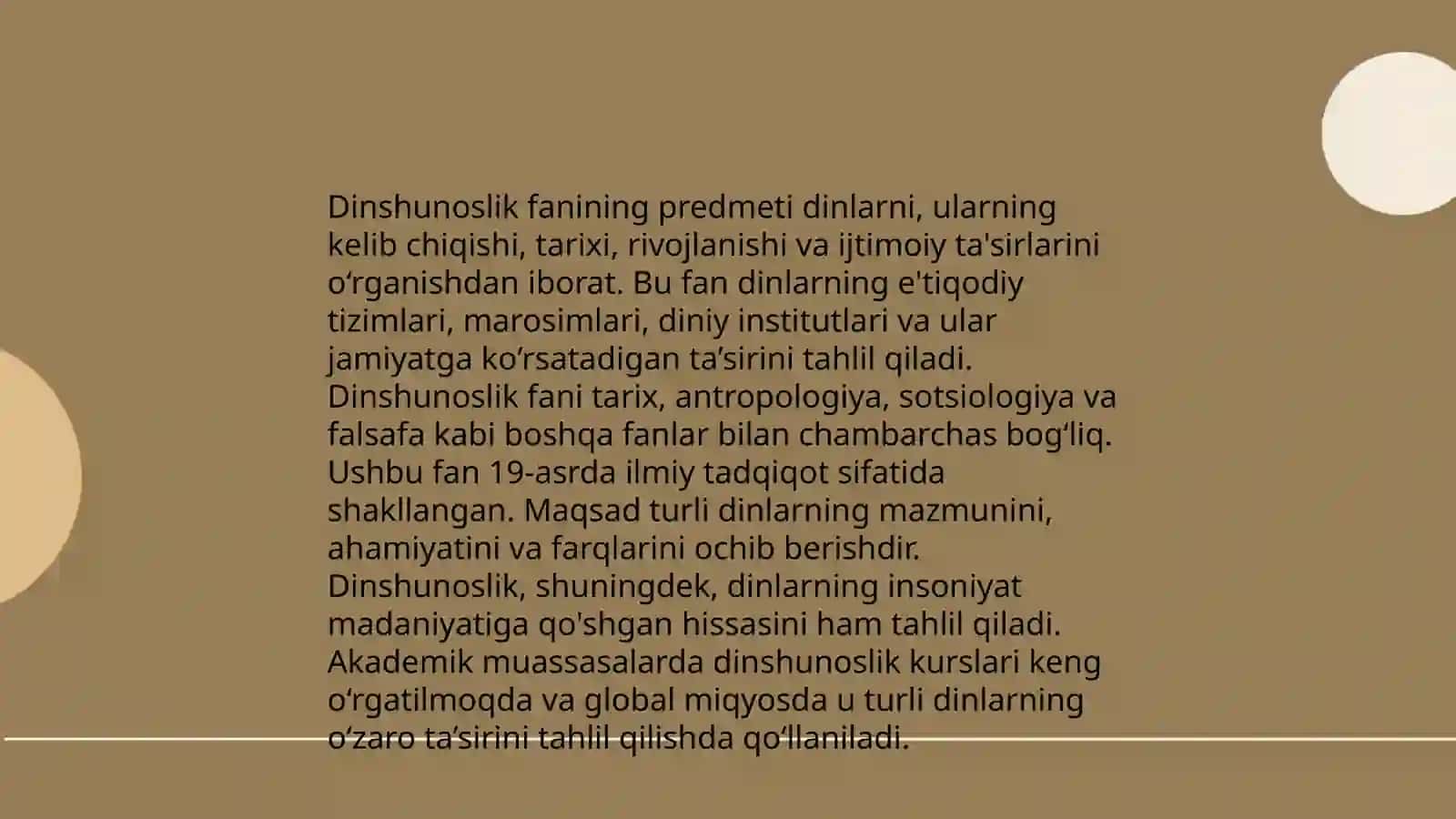 Dinshunoslik faning predmeti maqsadi va vazifasi 4