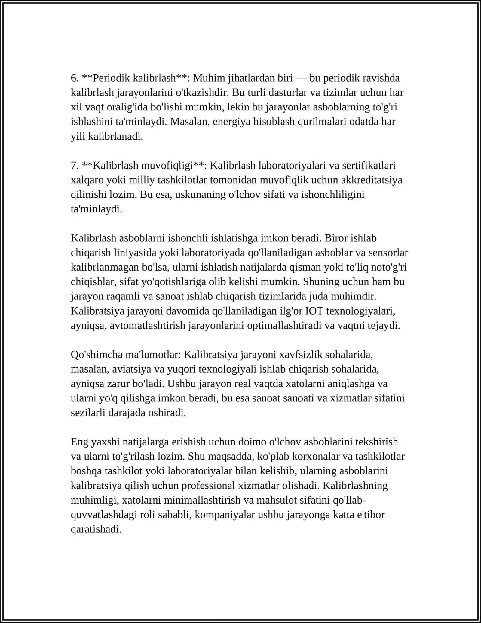 KALIBRLASH TOʻGʻRISIDAGI SERTIFIKAT 4