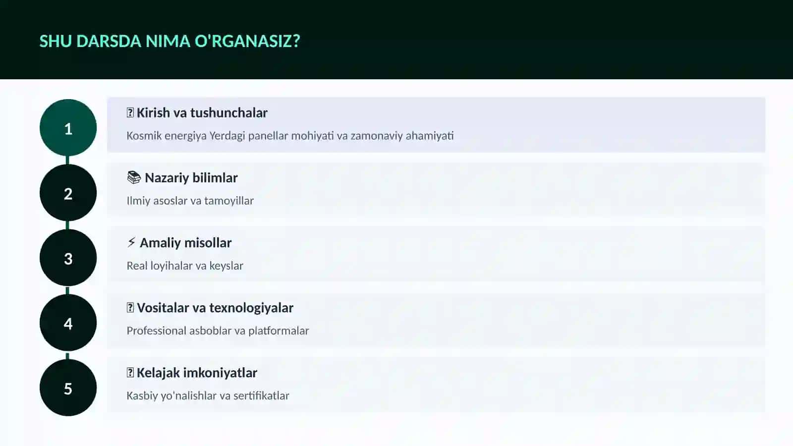 Kosmik energiya Yerdagi panellar 4