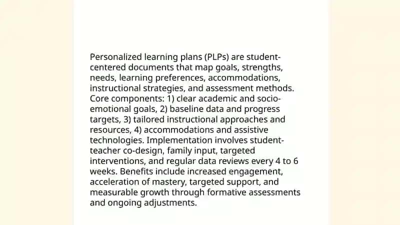 Differentiated instruction and personalized learning 4