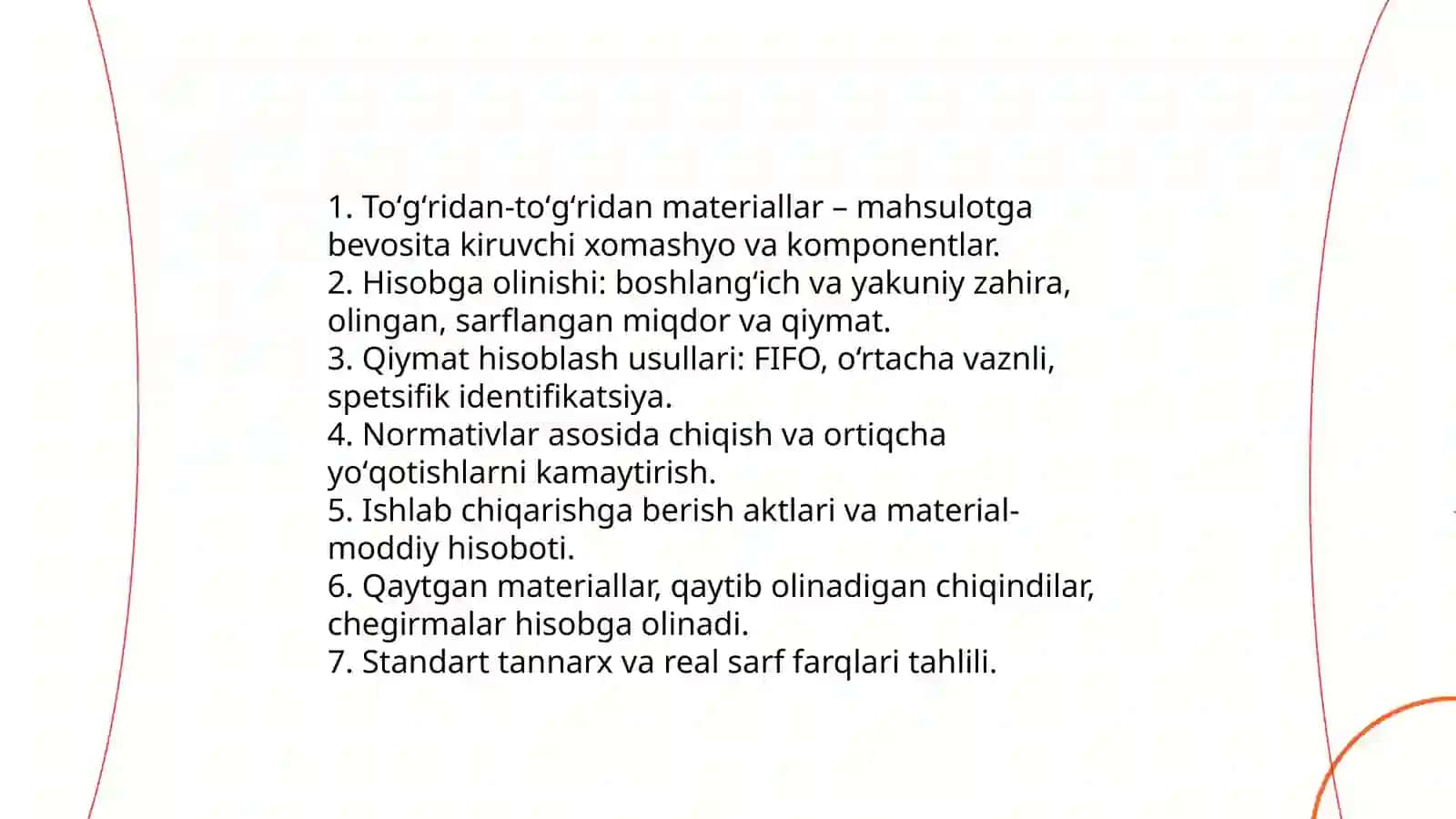 Mahsulot tannarxini shakllantirish va uni kamaytirish zaxiralari 4