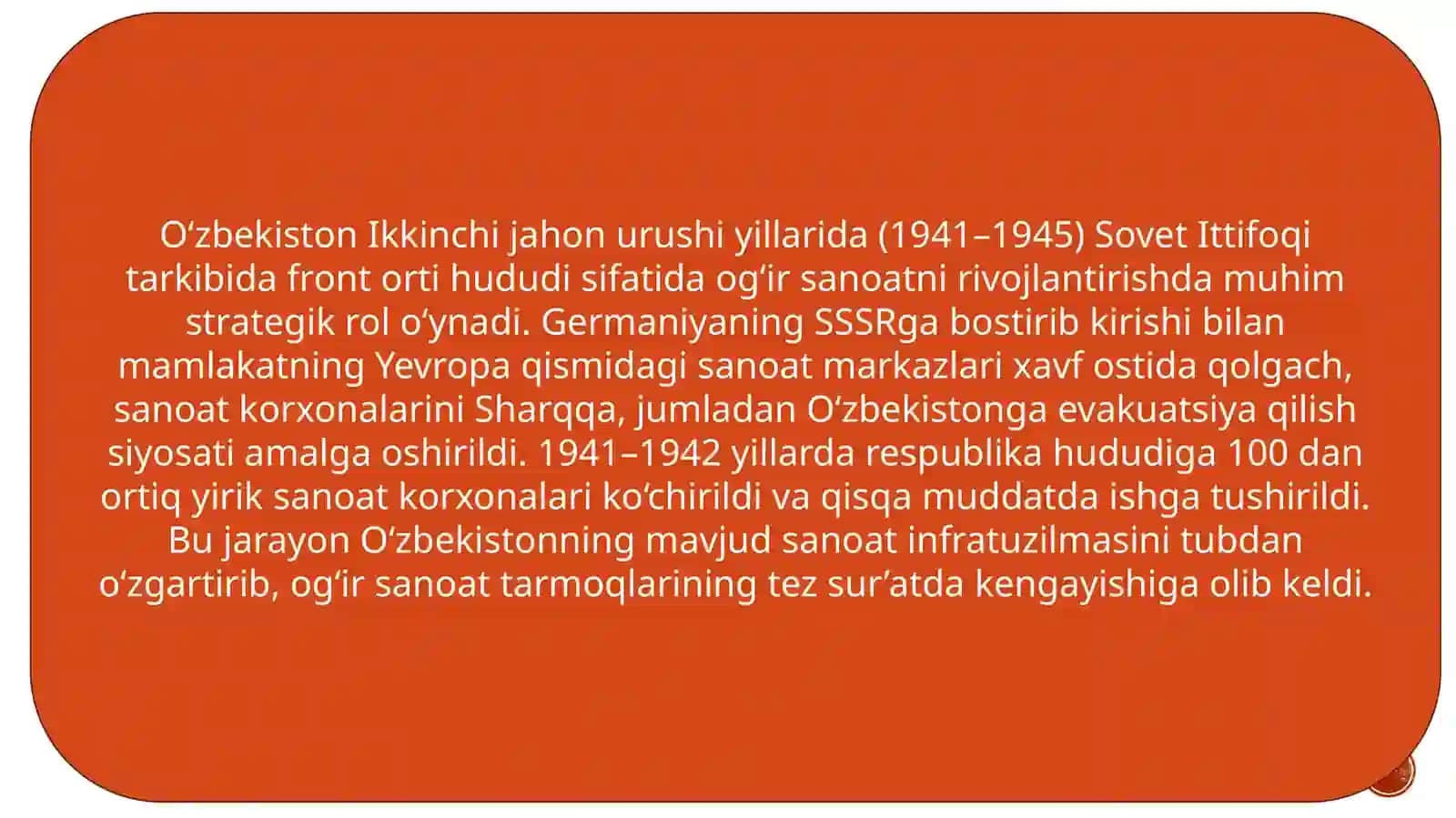 ikkinchi jahon urushi yillarida ogʻir sanoat 4